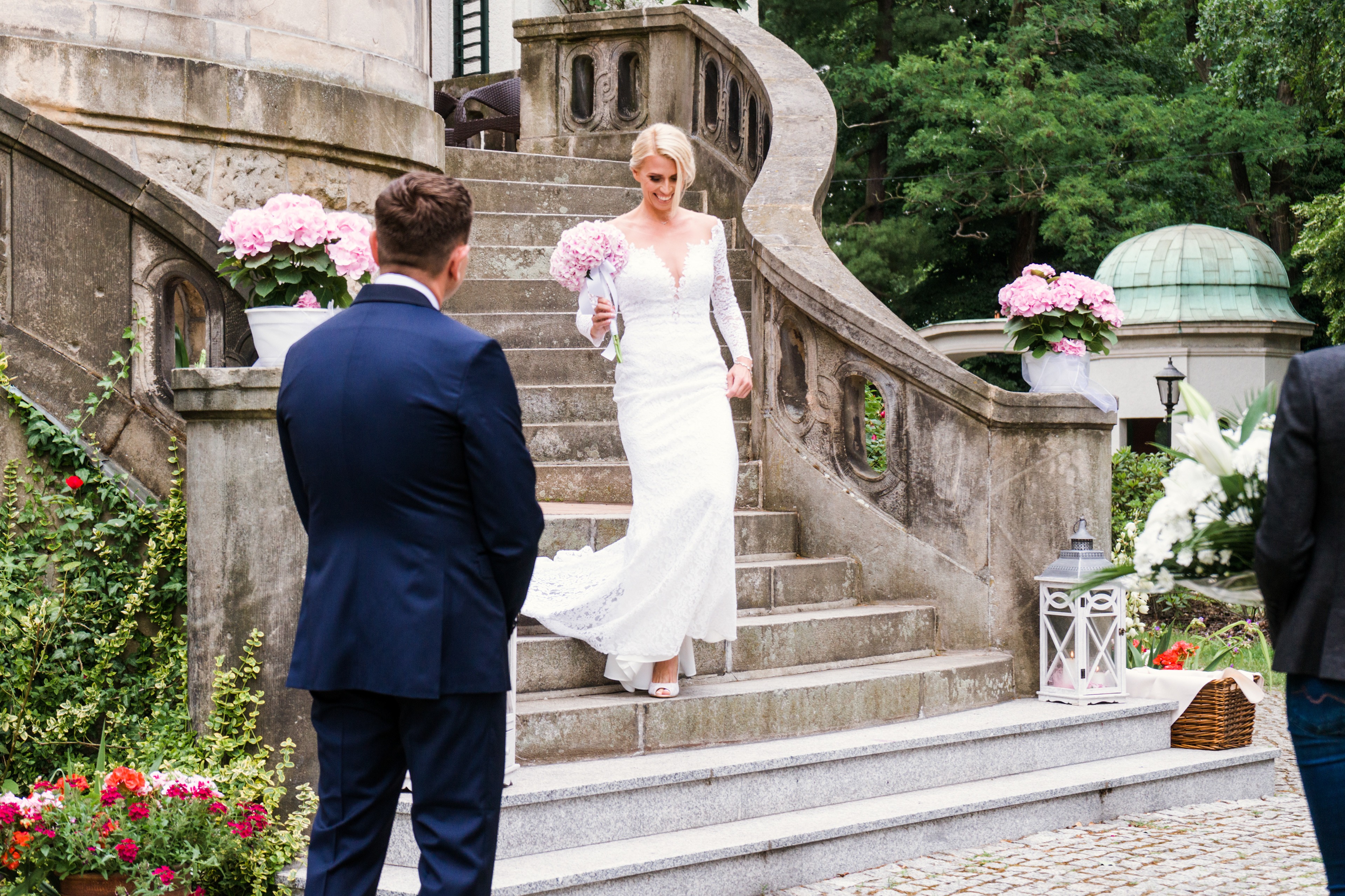 ślub w plenerze, w rezydencji Janków w Iłowej lubuskie